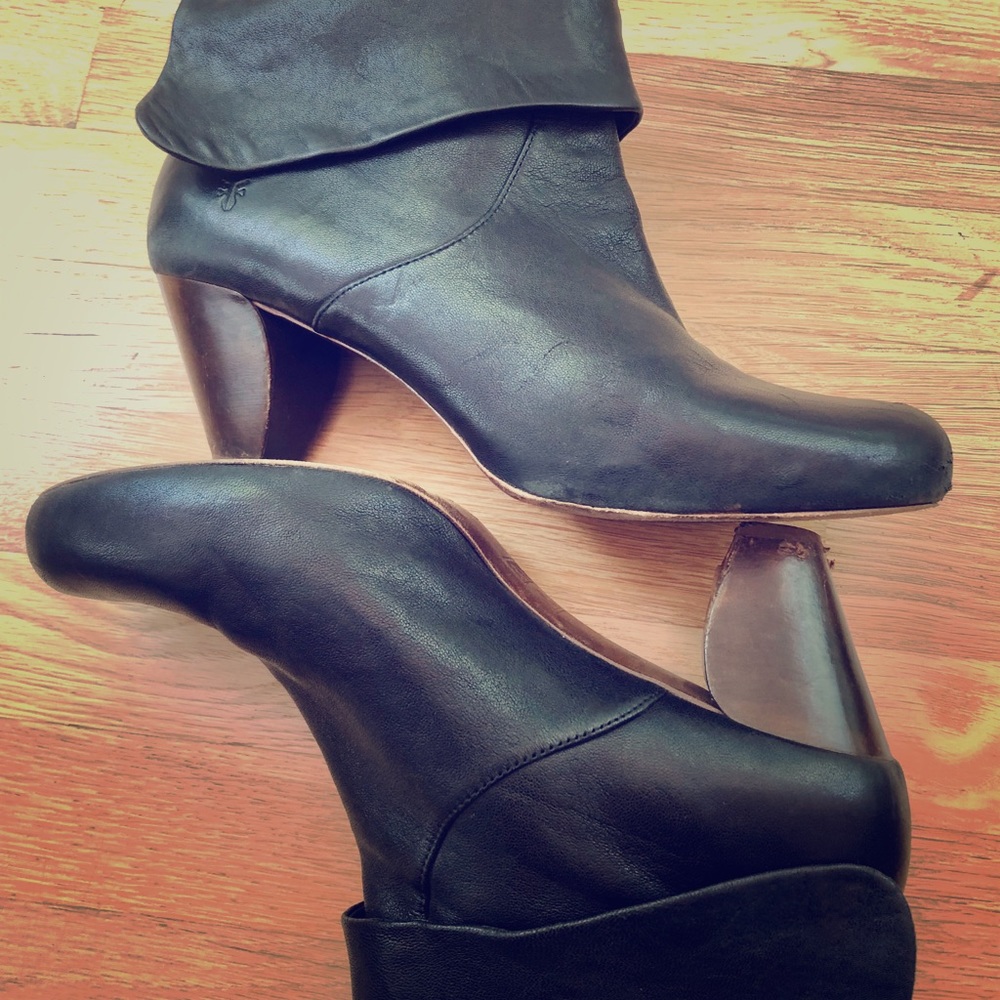Frye short boot with heel